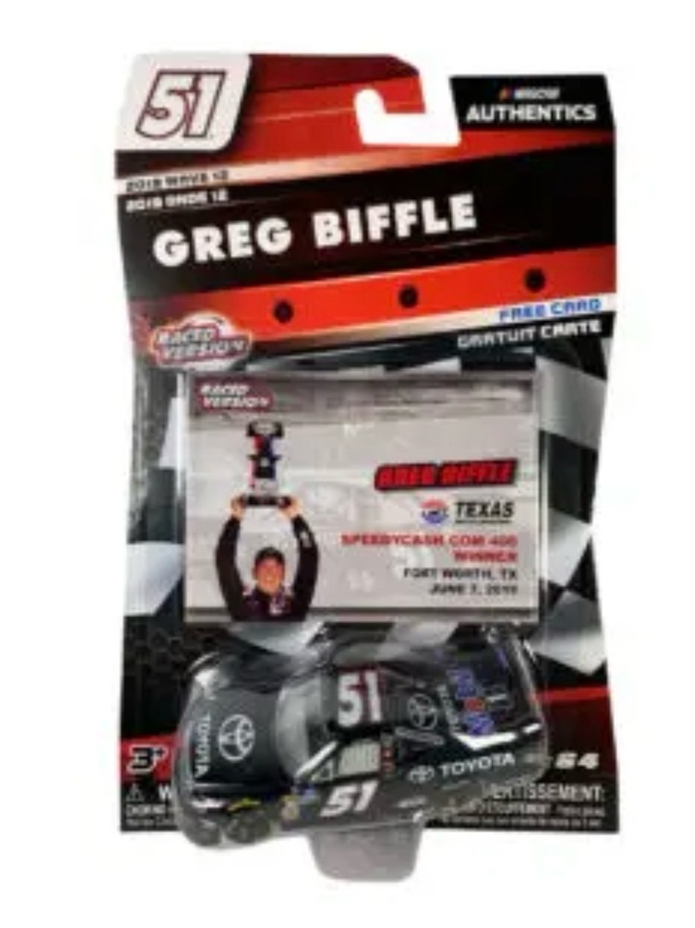 NWT NASCAR Lionel Greg Biffle 51 Texas Win Truck Series